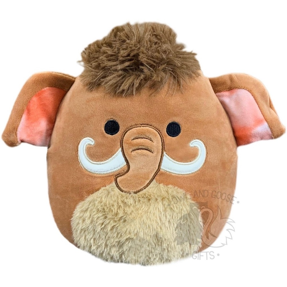 Squishmallow 8” “Chienda” Plush Mammoth Toy - Brown